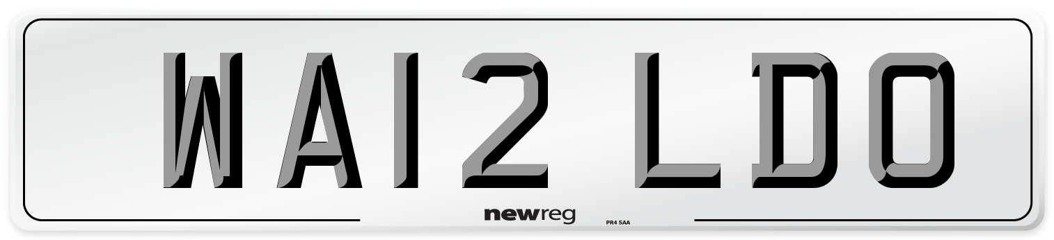 WA12 LDO Number Plate from New Reg